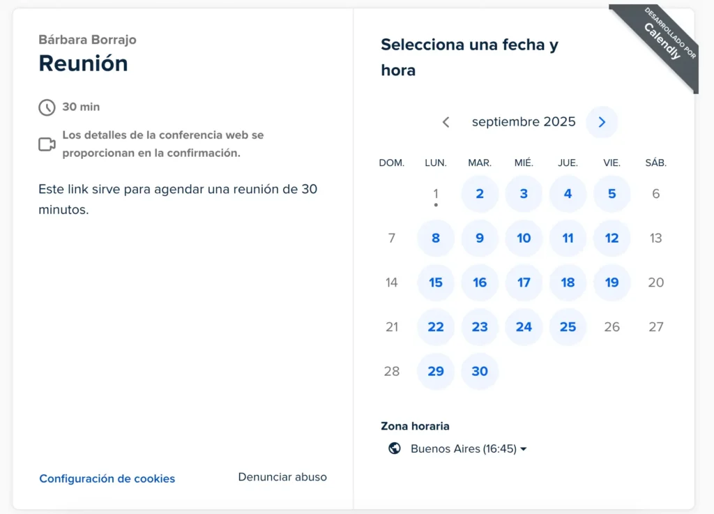 herramientas gratis para emprendedores- Calendly
