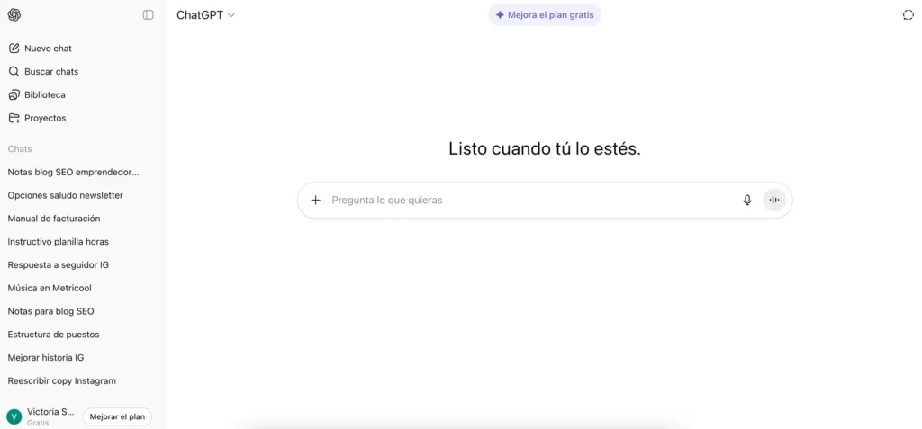 Herramientas de IA para emprendedores en 2025- ChatGPT