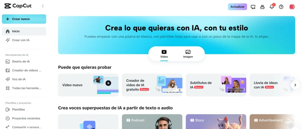herramientas para community managers- Capcut