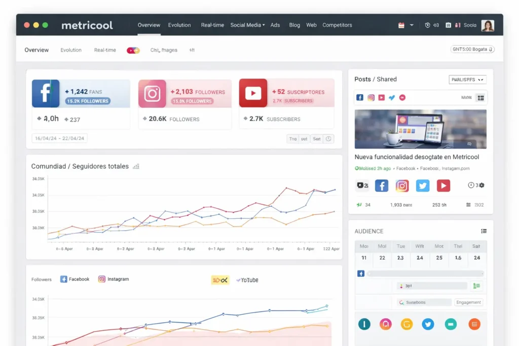 cómo usar Metricool